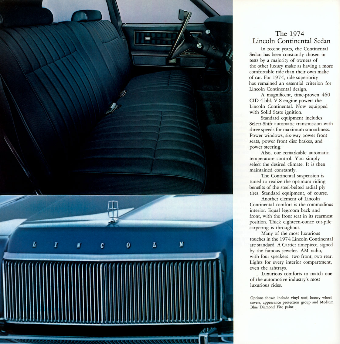 1974 Lincoln Continental Brochure Page 1